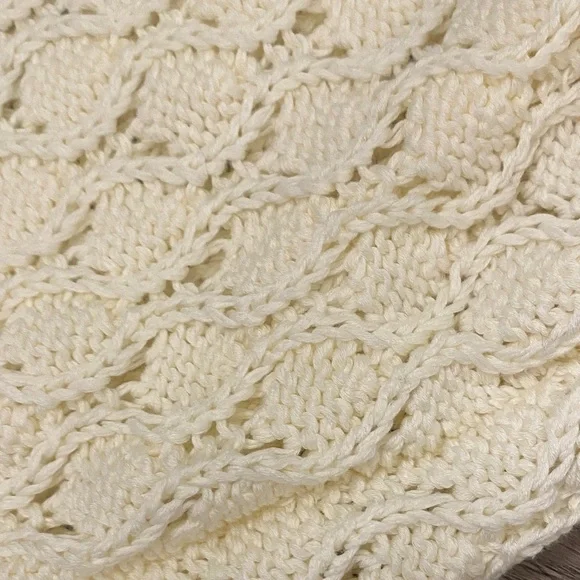 ANTHROPOLOGIE Cream Women's knit Top - Picture 5 of 11